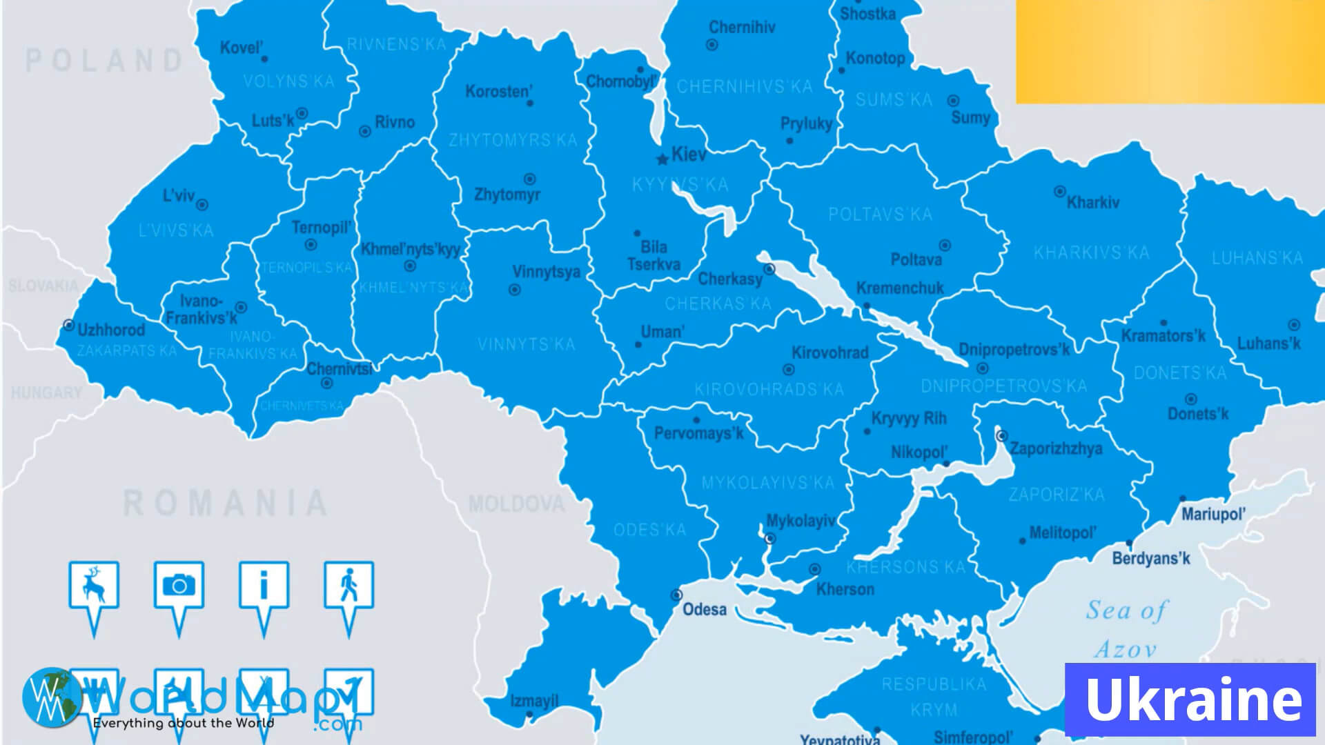 Ukrayna Bölgeler Haritası